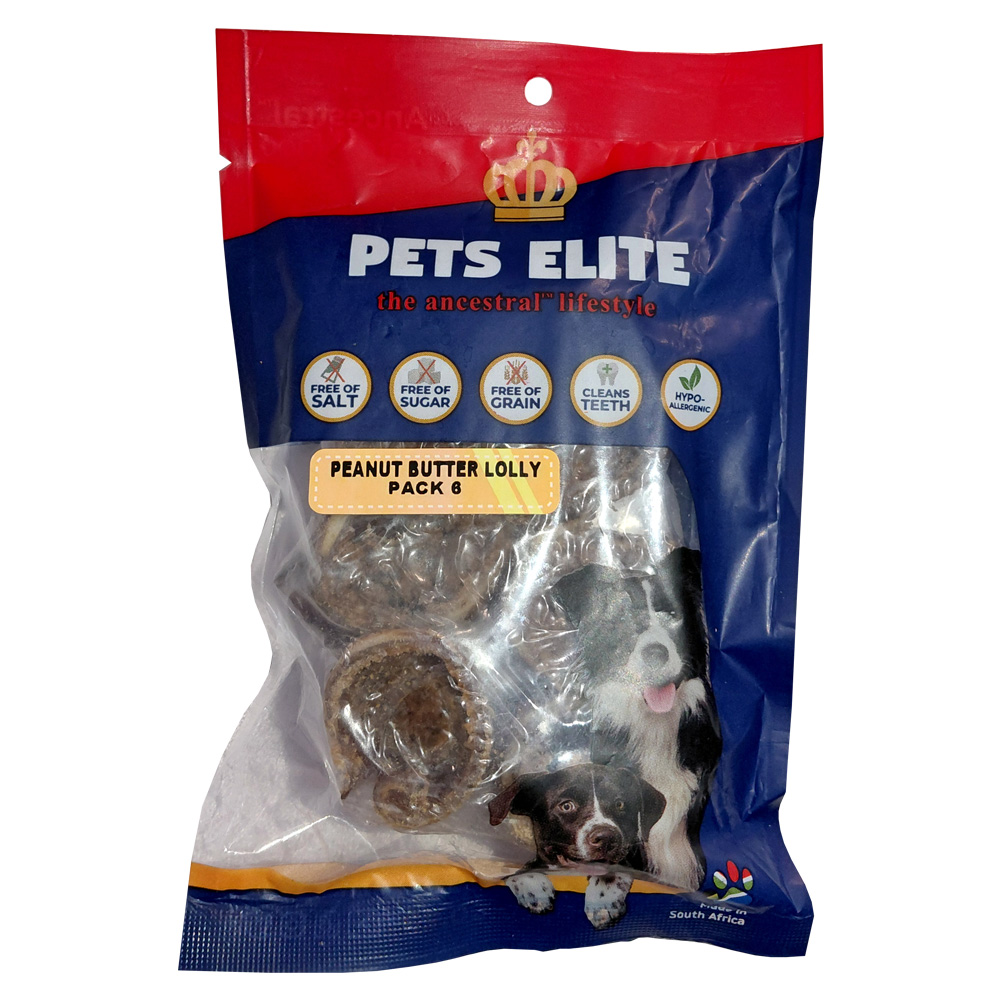Pets Elite Peanut Butter Lolly 6 Pack
