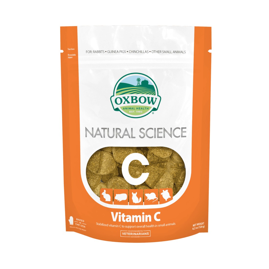 Oxbow Natural Science Vitamin C Supplement 120g