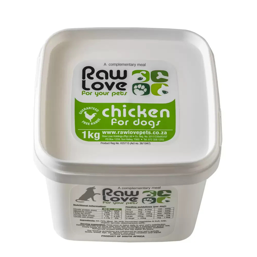 Raw Love For Dogs - Chicken 1kg