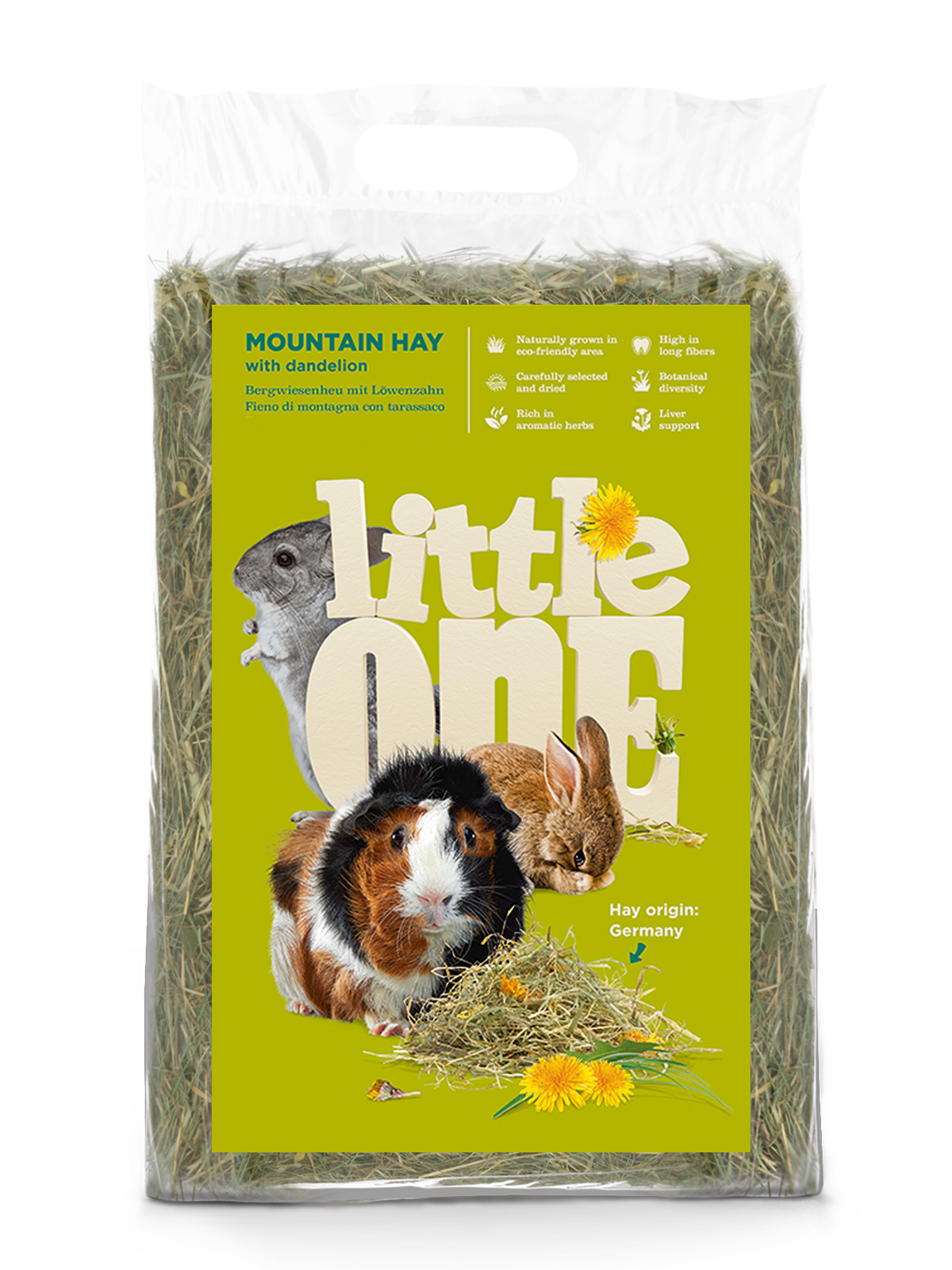 Little One Mountain hay with dandelion 400g