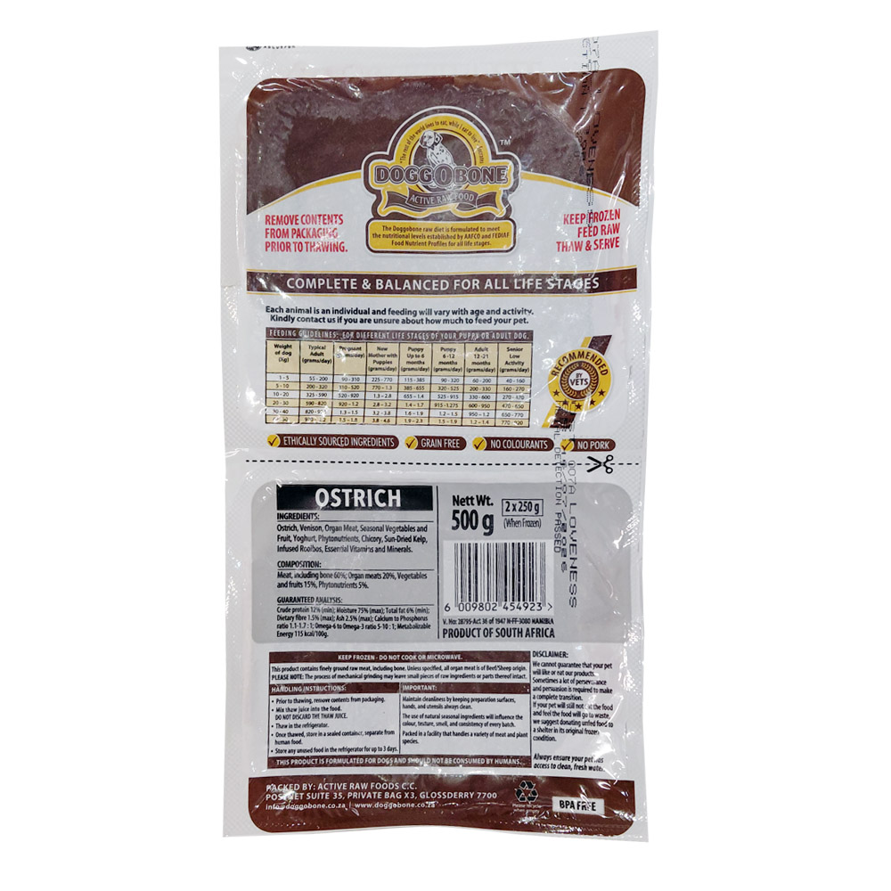 Doggobone Ostrich 500g