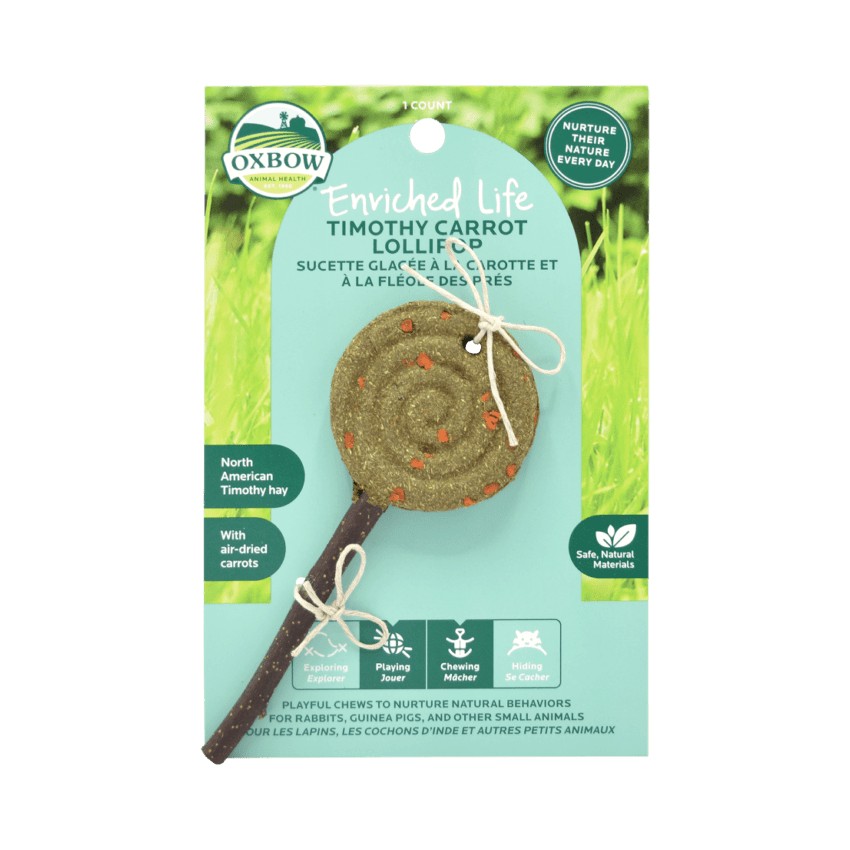 Oxbow Enriched Life Timothy Lollipops (with apple)
