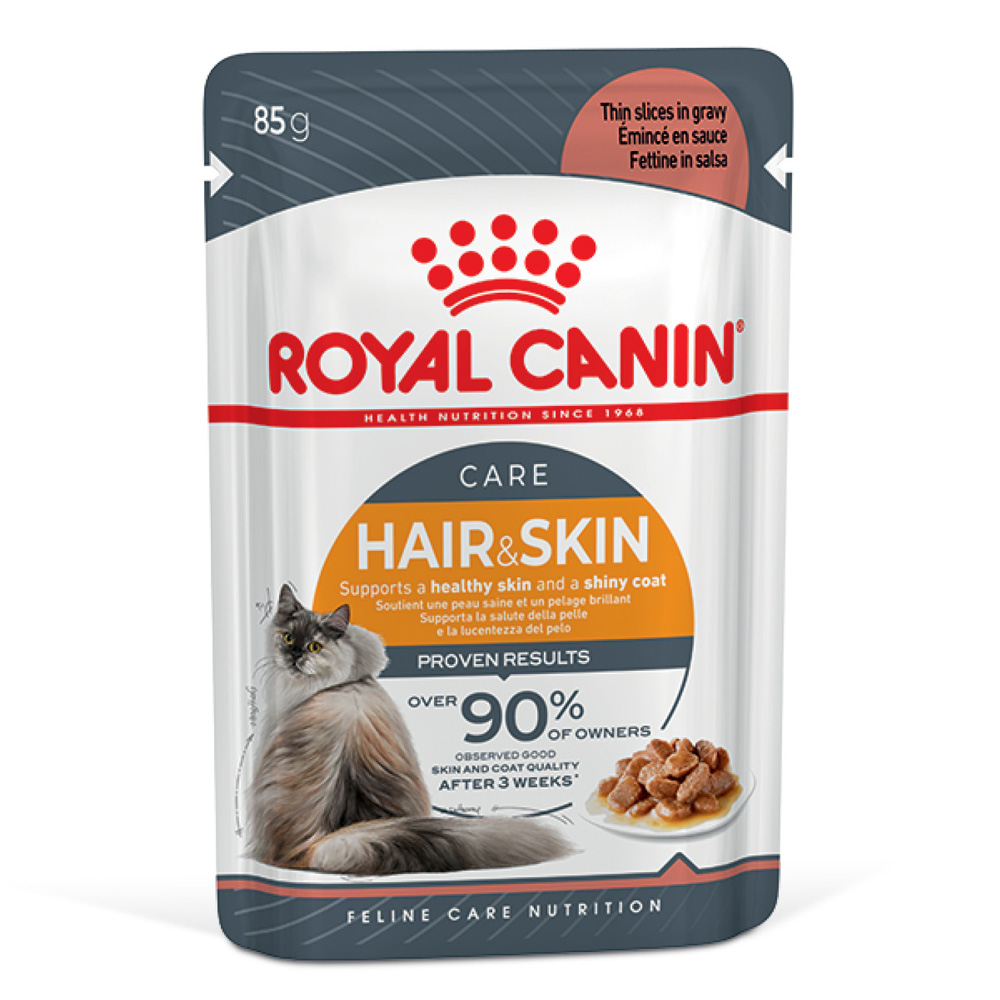 Royal Canin Hair And Skin Care Chunks In Gravy 12x85g