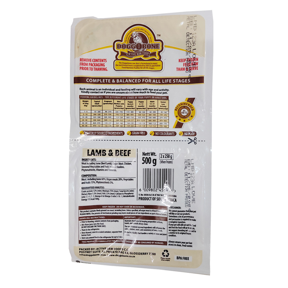 Doggobone Lamb & Beef 500g