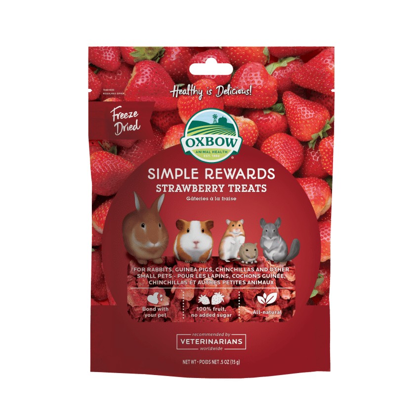Oxbow Simple Rewards Strawberry Treats 15g