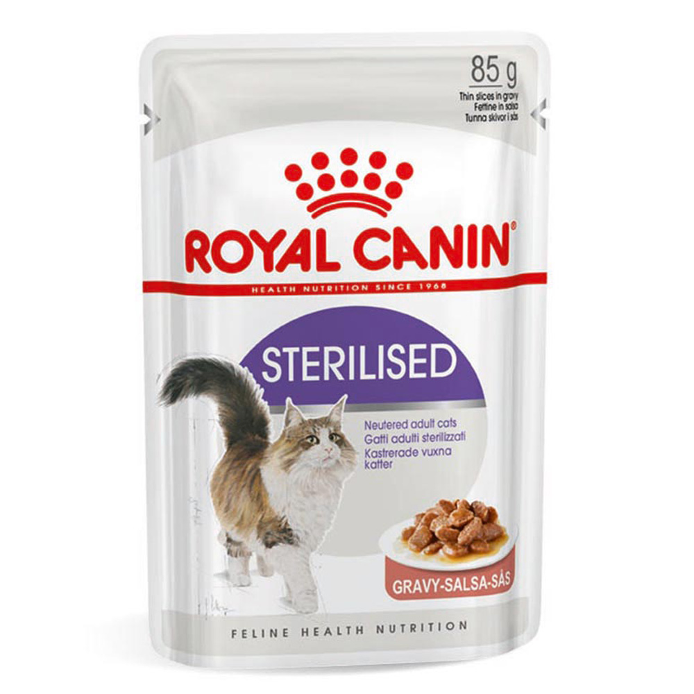 Royal Canin Sterilised Chunks In Gravy 12x85g