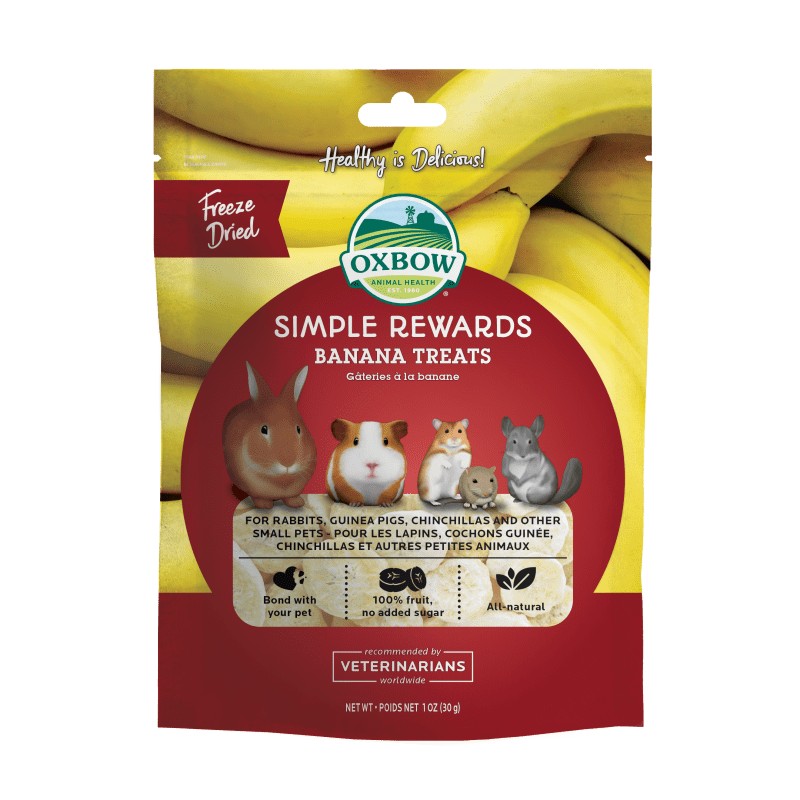 Oxbow Simple Rewards Banana Treats 30g